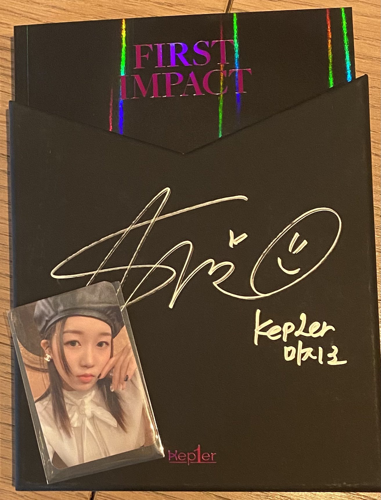 kep1er first impact mwave グッズ ヨンウン サイン金色 - K-POP/アジア