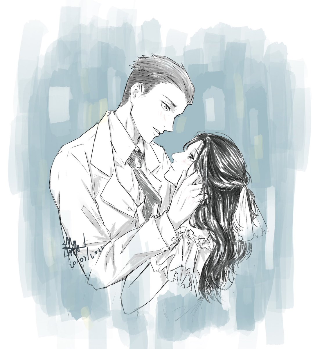 #pokkopikuweek2022 
Day-1 : Wedding 
It’s beautiful wedding but never happened.

 #aot   #AttackOnTitan #pokopiku #pieckfinger #porcogalliard 
#gallipieck