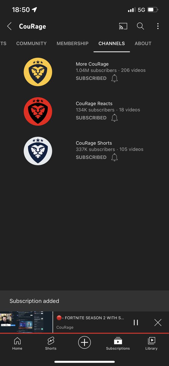 malvvz's tweet photo. @CouRageJD Subbed! Watching from australia x https://t.co/YFglNC4pBf