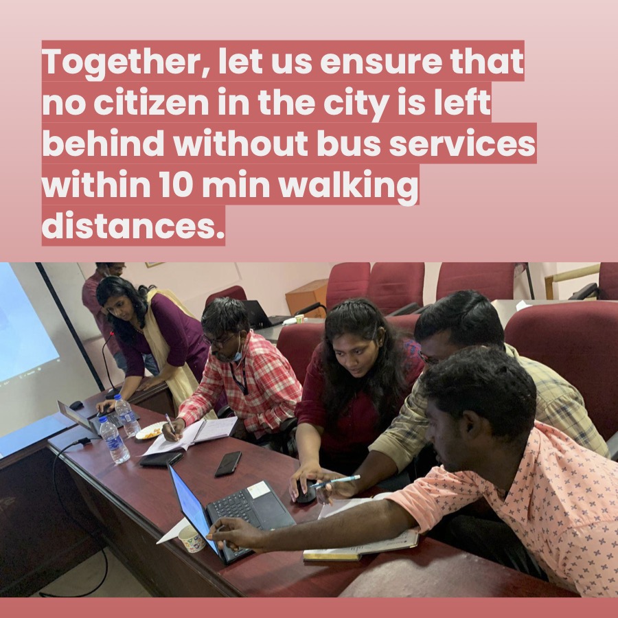 ashwathy_d's tweet photo. #itdpindia is grateful to work with Chennai’s Metropolitan Transport Corporation on People near Transit tool to improve #bus service planning in the city. https://t.co/eMO62tnwSx
