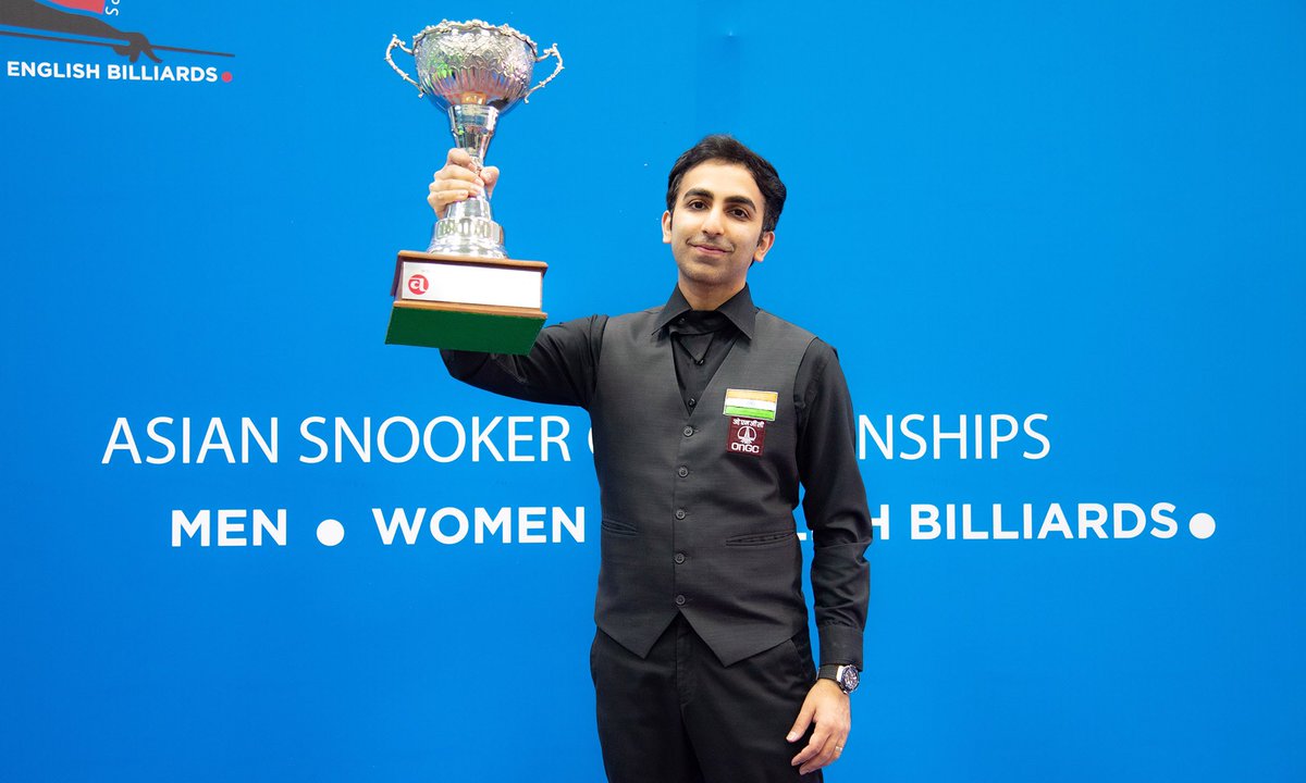 PankajAdvani247's tweet photo. ASIAN BILLIARDS CHAMPION 🏆
Delighted to win my 12th Asian and 41st international title!This isn’t a quadrennial event, it tests you every single year, every single match! It may not be considered a major achievement in Indian sport but it took me years of hard work to get here��️ https://t.co/GhuTNVSgyV