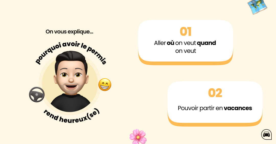 Lepermislibre's tweet photo. Et vous, quel est le petit truc qui vous rend heureux(se) ?  😁 #Lepermislibre #JourneeMondialeDuBonheur #autoecoleenligne #permis #permisdeconduire #codeenligne #codedelaroute #InternationalDayOfHappiness https://t.co/AjU7y6iZAE