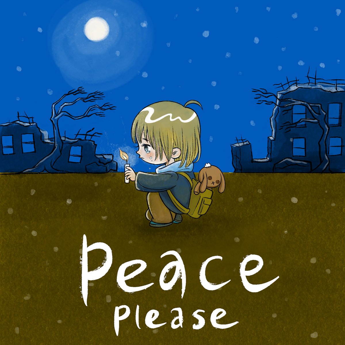 MossMoon's tweet photo. It breaks my heart ❤️‍🩹 to see innocent children are affected by the conflict. The profit of this design will be donated to UNICEF. https://t.co/w0ftLJRm3D #peaceforchildren #peaceforukraine #мир #peaceonearth #nowar #stopwar  #freedomtoall #illustration #peaceposter #世界平和 https://t.co/xGVeiFNL35