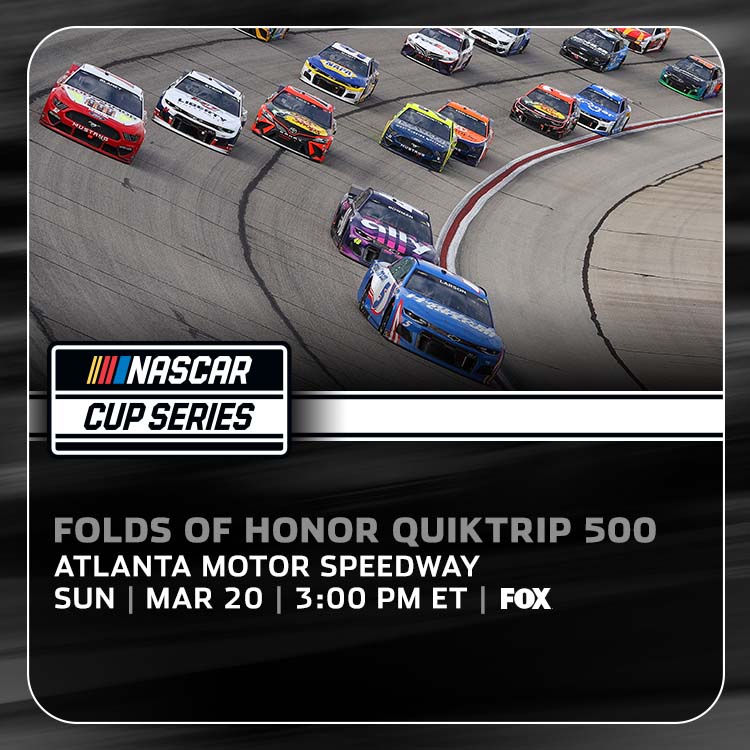 BlueEmu1's tweet photo. 🚨WIN NASCAR RACE TIX🚨

Cup Series in Atlanta? Peachy.

Pick the winner of the Folds of Honor 500.
Get it right for a chance to win 2 tickets to the #BlueEmu400 at Martinsville Speedway.

Pick BEFORE the🟢flag drops!

❤️+💬+🔃 = entry to win | 🇺🇸 residents only

#FOHQT500 https://t.co/F3xmBPXxWm