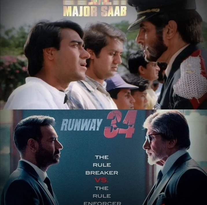 Prashant54545's tweet photo. RUNWAY34 TRAILER TOMORROW

दीवारें ऊंची करवा लो मेजर 
मैं एक ही छलांग में फांद जाऊंगा इन्हें।
#AjayDevgn #amitabhbachhan 
@ajaydevgn @TeamAjayDevgn @WorldDevgn @SarikaGupta1980 @SuperNADian @ItsKiranMakwana https://t.co/Kr78FIDH54