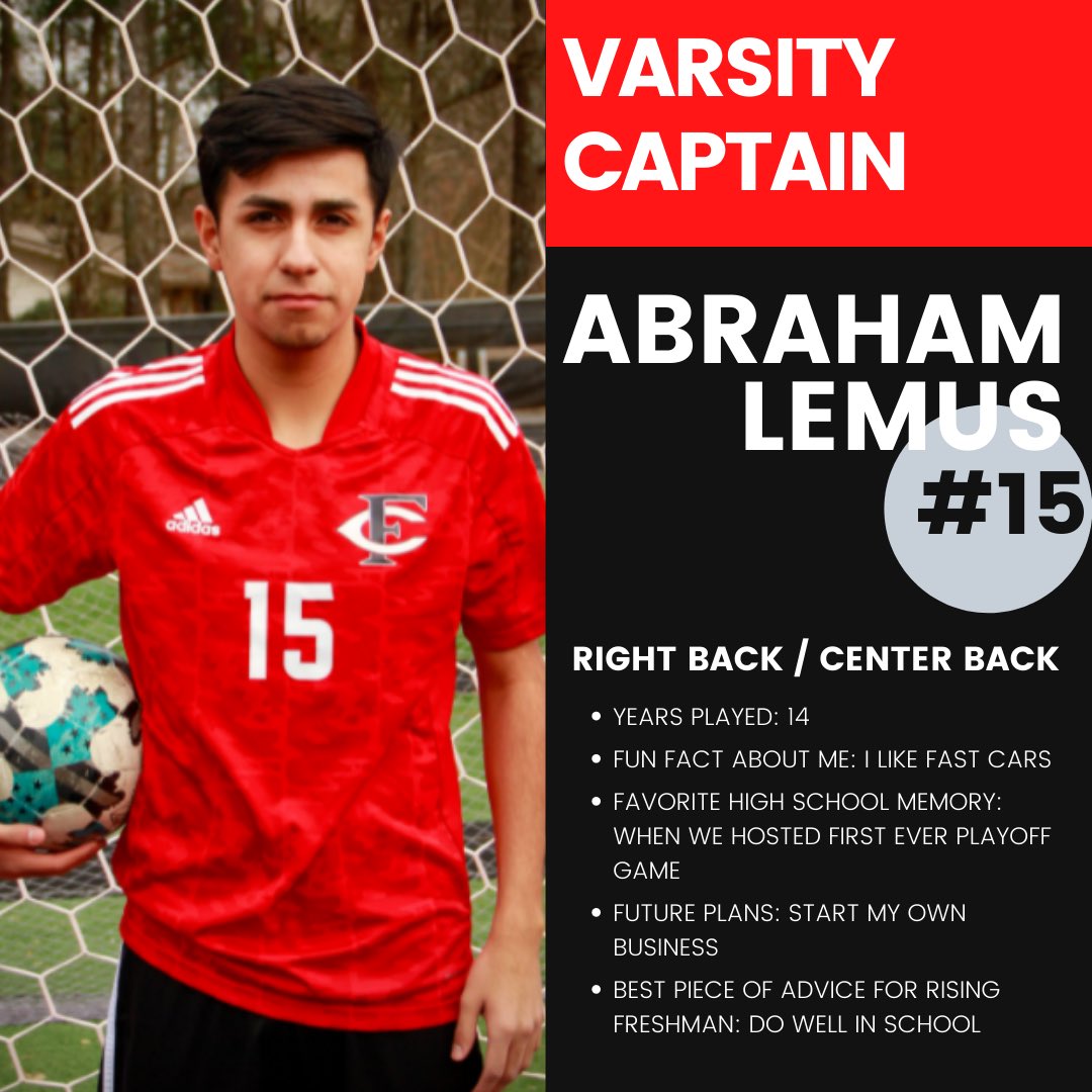 FCHSSoccer's tweet photo. ☆ S E N I O R  S P O T L I G H T ☆
This week, we would like to recognize 2 of our captains, Ethan &amp; Abraham. Thank you both for all your hard work &amp; dedication to our program. We will miss you next year and can’t wait to continue to support you in your future. #GoDawgs https://t.co/3lO0yR2U8D