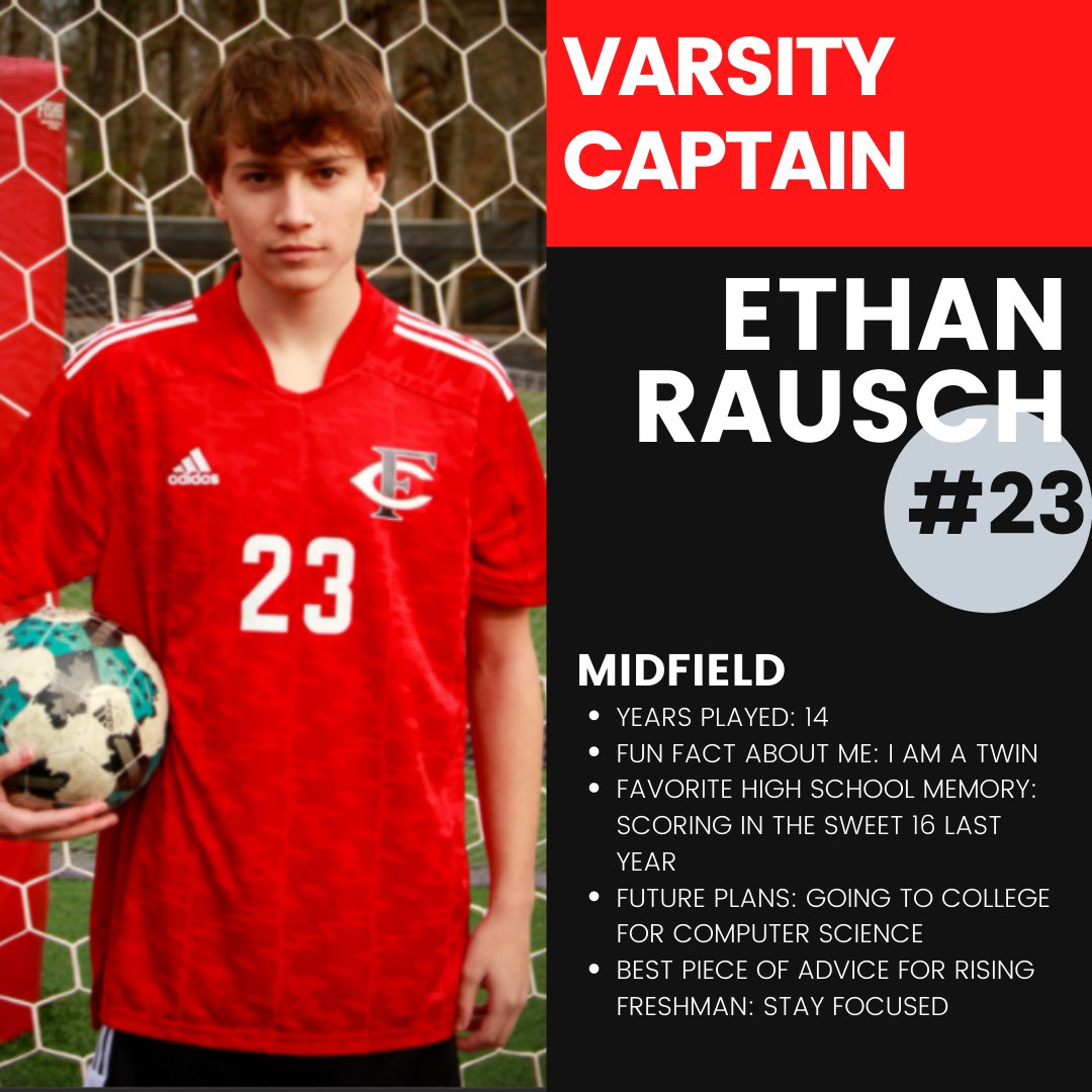 FCHSSoccer's tweet photo. ☆ S E N I O R  S P O T L I G H T ☆
This week, we would like to recognize 2 of our captains, Ethan &amp; Abraham. Thank you both for all your hard work &amp; dedication to our program. We will miss you next year and can’t wait to continue to support you in your future. #GoDawgs https://t.co/3lO0yR2U8D