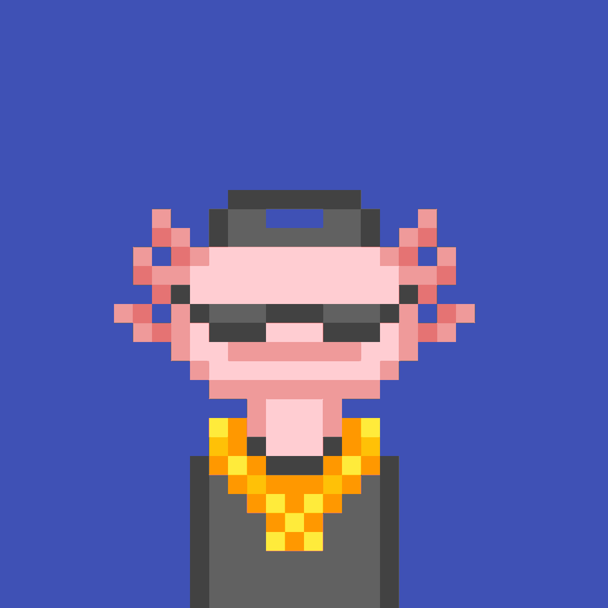 Cryptolotls1's tweet photo. Gangstalotl; Our team's favorite, the Gangstalotl spreads fear and terror among the streets! https://t.co/MCUSFizFoo
