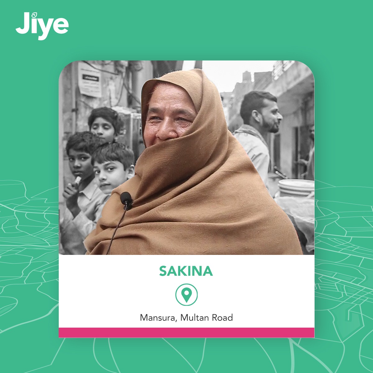 Meet Sakina from Mansura, Multan Road, Lahore. She supports her family by selling fresh produce. 
 
If you are in Mansura, #Lahore; visit her and be a part of this empowering change.
 
google.com/maps/place/31%…

 #Jiye #JiyeAurat #breakthebias #realstories