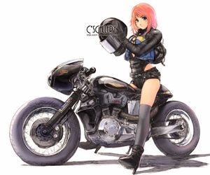 バイク女子のtwitterイラスト検索結果