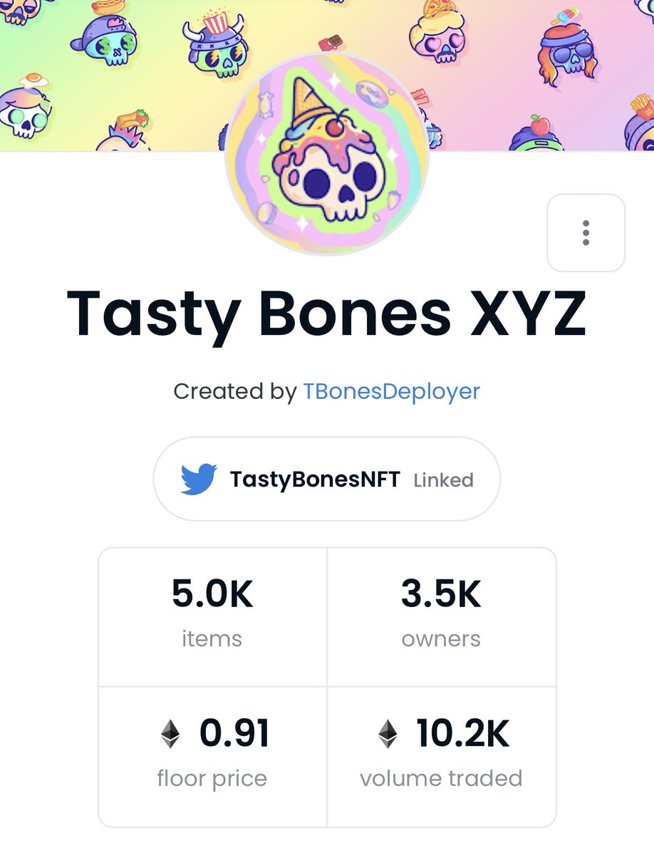 Crick1232's tweet photo. @TastyBonesNFT is on the move! Big week leading into food offerings! Better jump on the train while you can! Finally getting the love, attention and respect that it deserves! https://t.co/YQdFYFAOyX