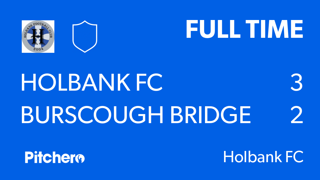 holbankfc's tweet photo. FULL TIME: Holbank FC 3 - 2 Burscough Bridge
#HOLBUR #Pitchero
https://t.co/h9EwdrdfxZ https://t.co/Z1lKExHaIF