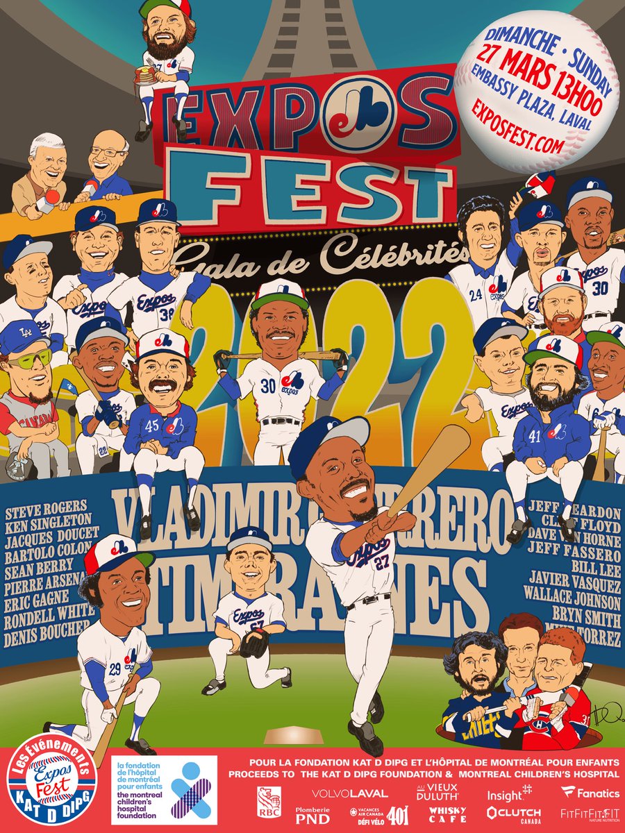 ExposFest's tweet photo. À une semaine du plus grand rassemblement de fans des #Expos au monde😎
@ExposFest  #KatD❤️ @HopitalChildren 
One week away from the largest gathering of Expos fans in the world😎 https://t.co/slWP34wMOb