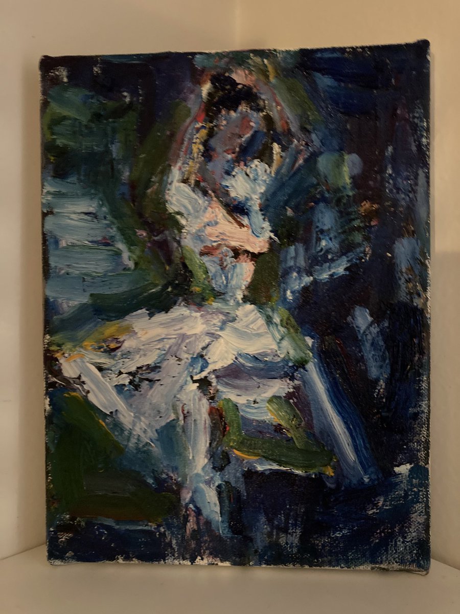 VanLangehoveR's tweet photo. Impression of a Ballerina - oil on canvas - 7x9.5 inches https://t.co/RY7ql2hCwn
