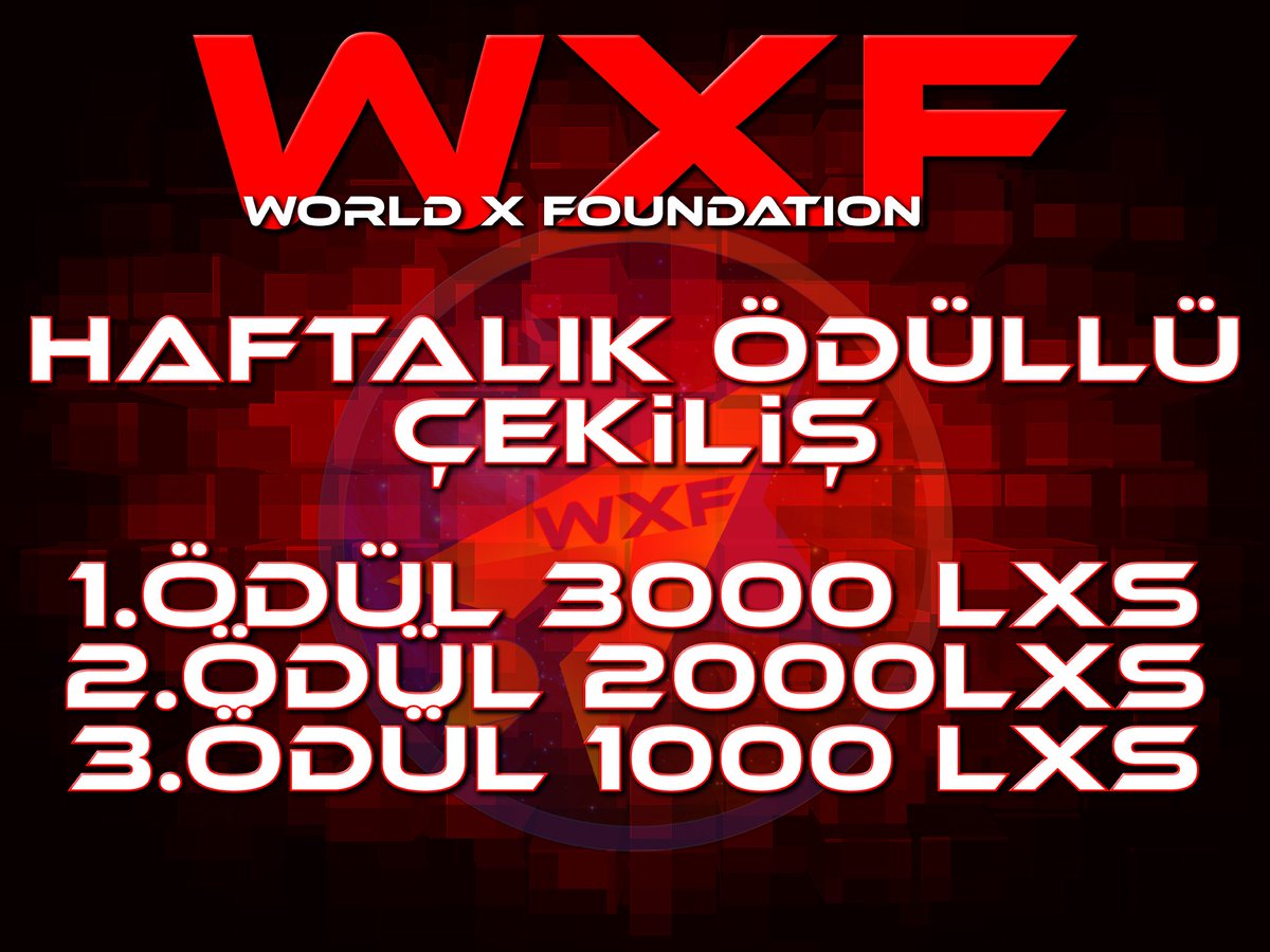 WXfoundation's tweet photo. 🔥🔥🔥🔥🔥🔥
World X Foundation
Haftalık ödüllü çekiliş

👀 TAKİP ET.
🔥 TWETTİ LİKE VE RETWEETLE
📝 YORUM YAP #WXF #WXfoundation #LionXSwap 
👨‍👩‍👧 3 ARKADAŞINI ETİKETLE

1.Ödül 3000 LXS
2.Ödül 2000 LXS
3.Ödül 1000 LXS

Bol şanslar…

#BNBChain #BSC #WXF #Giveaway #Crypto #LionXSwap https://t.co/ieumKoEjpJ