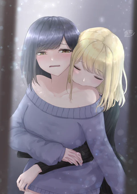 ばか、これから出掛けるんだからそこに痕つけちゃダメだって

ん…行かないで…

 #オリジナル #創作百合 
