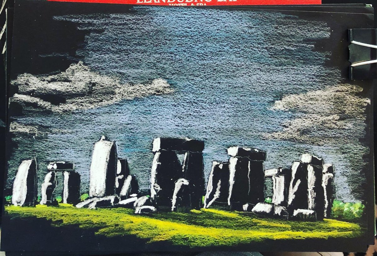 robertsaia's tweet photo. Happy Vernal Equinox
My pencil sketch at Stonehenge June 6, 2019.  #equinox #vernalequinox #stonehenge #schoolroomgallery #uskchicago #urbansketchers https://t.co/AcRo2Ug0NM