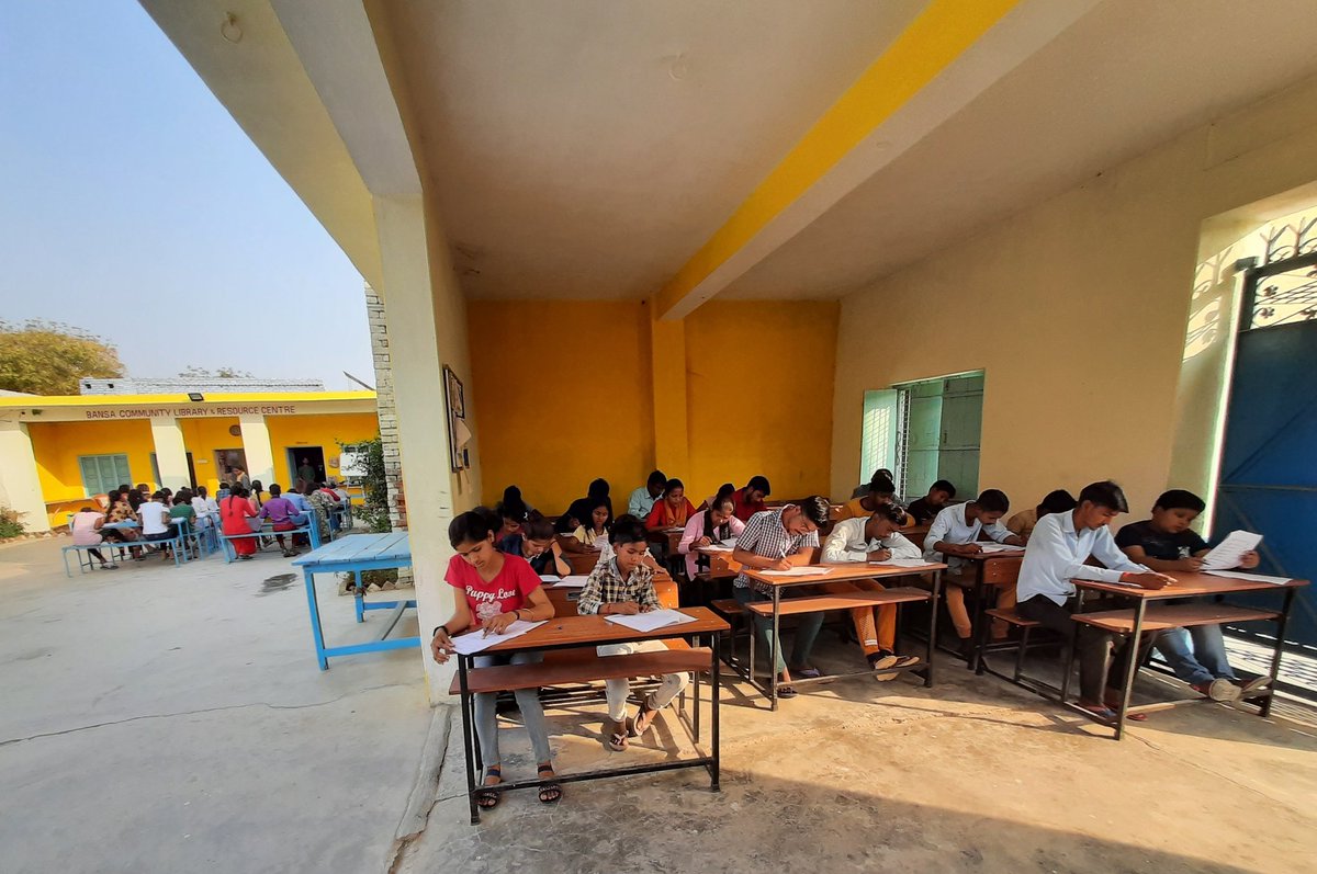BansaLibrary's tweet photo. We organized '3rd General Knowledge Quiz Competition' at Library today. A total of 84 students from 13 villages across three groups took part. Competition was conducted through OMR answering system. Idea behind organizing these quizzes is to connect more students to the Library. https://t.co/RrlyBzpr2g
