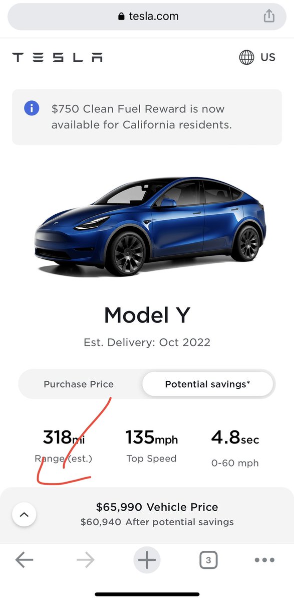 mpminardi's tweet photo. Thought I would put this little unknown feature out there to help people with understanding the cost benefit of a Tesla. On the custom order screen click on the up arrow to show potential savings and you can adjust to your unique situation. @wholemars @Tesla #Tesla https://t.co/9tJstnTmeQ