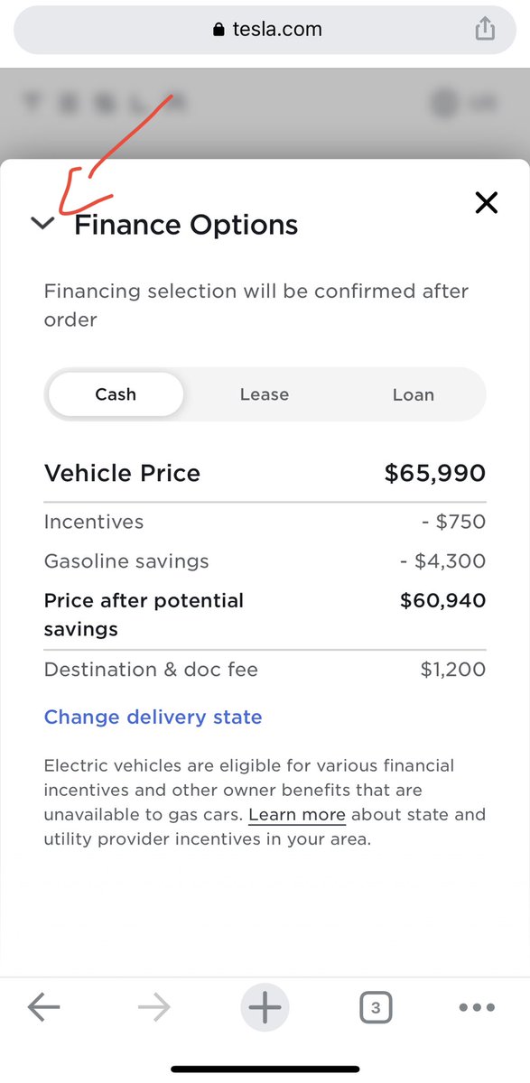 mpminardi's tweet photo. Thought I would put this little unknown feature out there to help people with understanding the cost benefit of a Tesla. On the custom order screen click on the up arrow to show potential savings and you can adjust to your unique situation. @wholemars @Tesla #Tesla https://t.co/9tJstnTmeQ