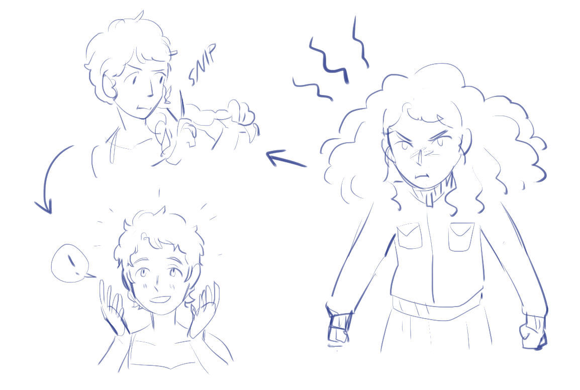 I still like her with braids but fleeting kyman gb idea inspired while talking to @shokikita 