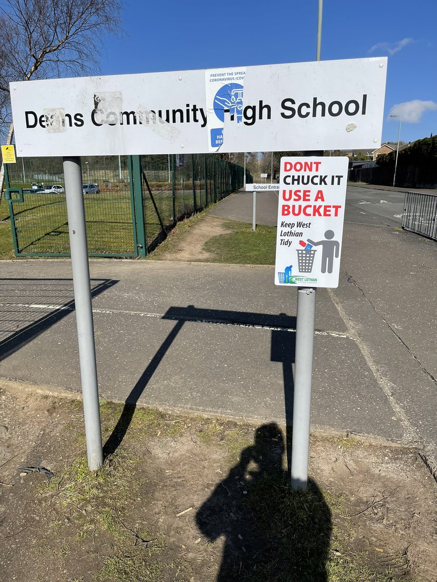 LitterWest's tweet photo. The start of our anti litter campaign in West Lothian. You will see more of these signs in hot spot littered areas soon. https://t.co/T3wA8qTEHb