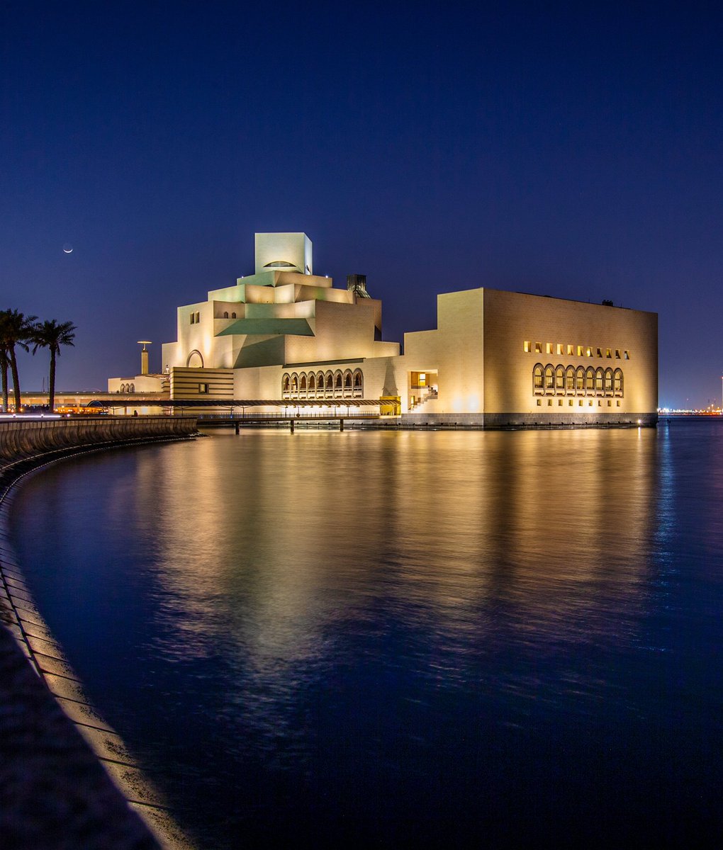 morbidpitbull's tweet photo. The museum of Islamic art , captured at a 10 second long exposure in march 2016 when I last visited #doha #qatar . #mydoha #visitqatar #travel #architecture #voyaged #city #holiday #tourist https://t.co/Z53hXSraSE