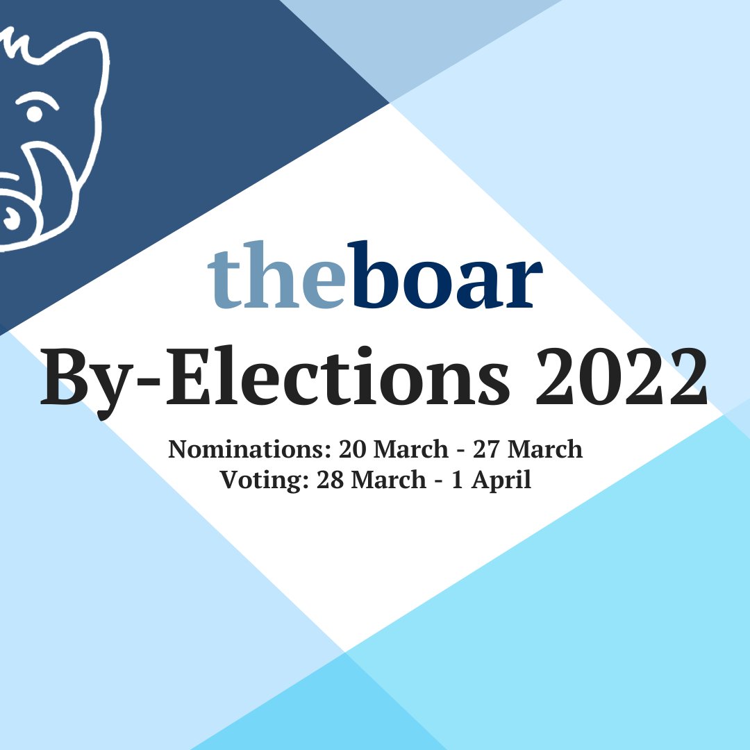 WarwickBoar's tweet photo. The Boar are delighted to announce that we’re re-opening nominations for a number of roles that are currently unfilled. 

For more information, please click ‘interested’ on the FB page linked below.

https://t.co/I9IIaFOVEP

Good luck and happy voting! https://t.co/nqpvCtYnPB