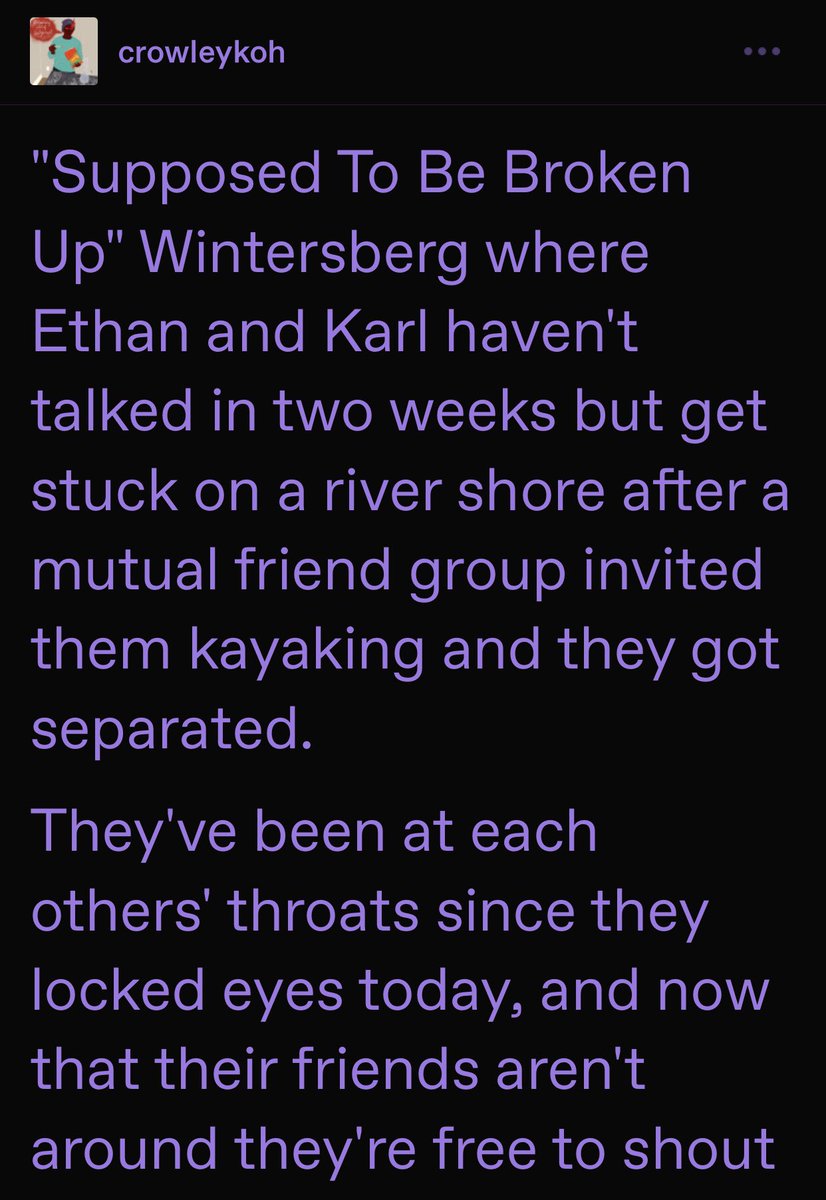 Crowleyk0h's tweet photo. This was so damn long I shoulda just written the damn thing 💀 
#wintersberg #heisenwinters #shipprompt #fanficprompt https://t.co/4zoSUc1Jan