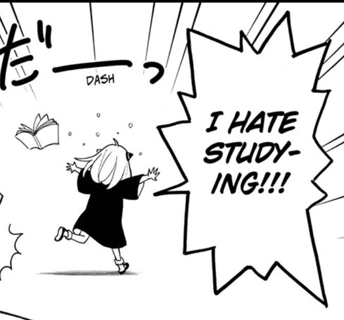 hourly sxf on Twitter: "realised this is why anya hates studying and tends  to run away from it :( https://t.co/96JK1cgeq8" / Twitter