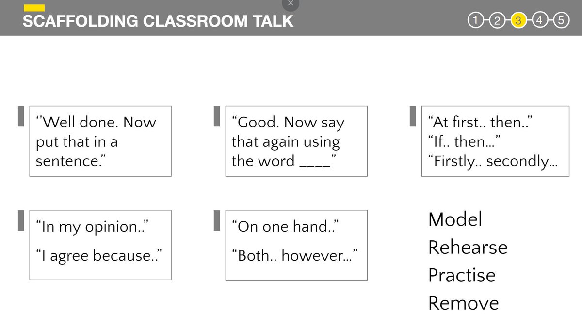 sally_jellett's tweet photo. 'The average pupil asks one question per month per subject. The average teacher asks 291 questions per day.' CPD on High Quality Talk this week - using @JeanGrossCBE 's excellent 'Reaching the Unseen Children' to consider the word gap. All shaped around @WALKTHRUs_5 of course😀 https://t.co/mwa7FzLDwk