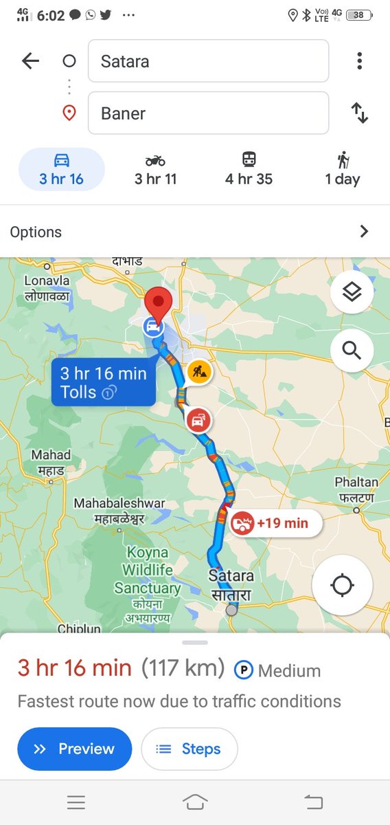 PavanjitMane1's tweet photo. Pune to Satara - 2hrs but 
Satara to Pune - 3hrs 🙁
 #slowtag ka #fasttag ? 

Hon Gadkariji u r taking toll of incomplete highway &amp; its adding 1 hr to our travel time , huge amount of time loss , fuel loss , environmental loss .plz revisit these toll plazas #khedshivapur #anewadi https://t.co/6R4T2yL7Os