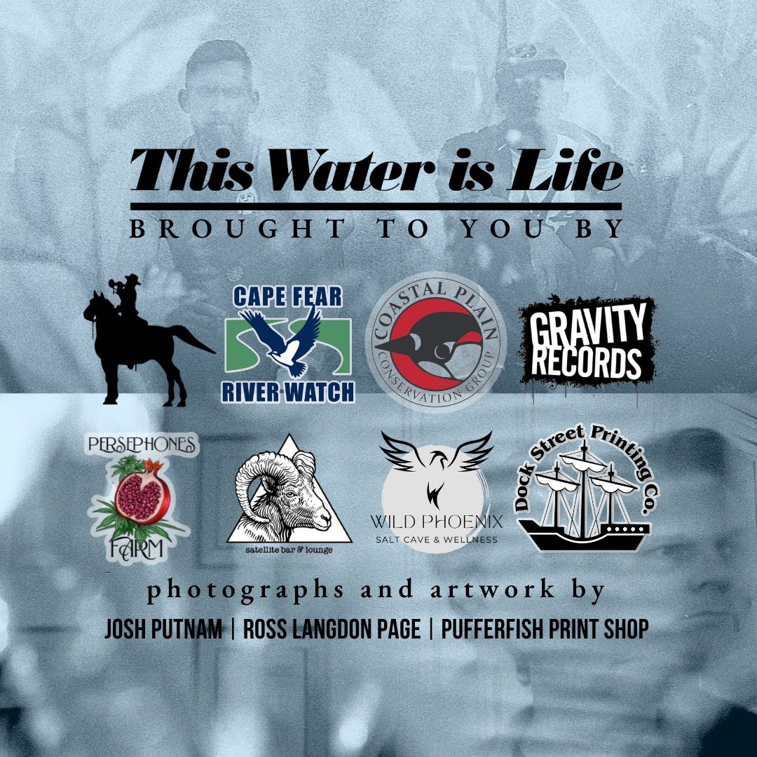 Very excited to announce our ‘This Water is Life’ project, partnering with @CapeFearRiver Watch, <a href="/CoastalPlainCG/">Coastal Plain Conservation Group</a>, and brought to you by <a href="/GravityRecords/">Gravity Records</a>, <a href="/SatelliteBar/">garman mcgregory</a>, and more! New music from <a href="/MindsOneMusic/">MindsOne Cru</a> + @JamesSardone! Record Release Party: Earth Day! SEE PICS FOR DETAILS: