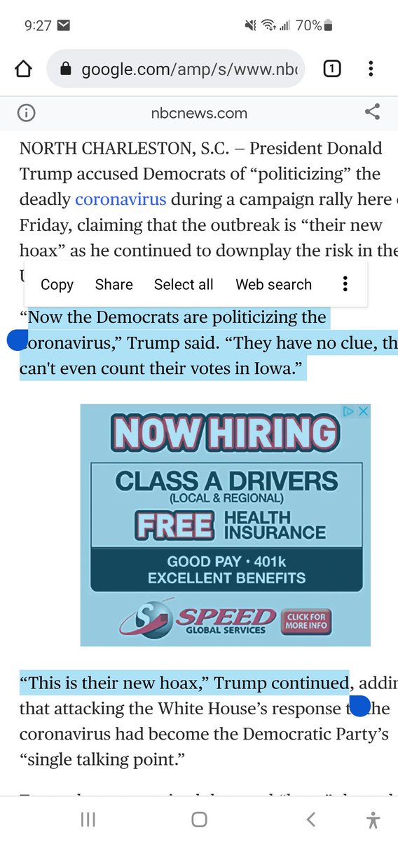 scottaferris215's tweet photo. @Wren671 @sodapop0364 @CORealtorLori @fritzy1963 @JaniceDean The politicization if this is their next big hoax... From NBC news https://t.co/D69AI6McGd