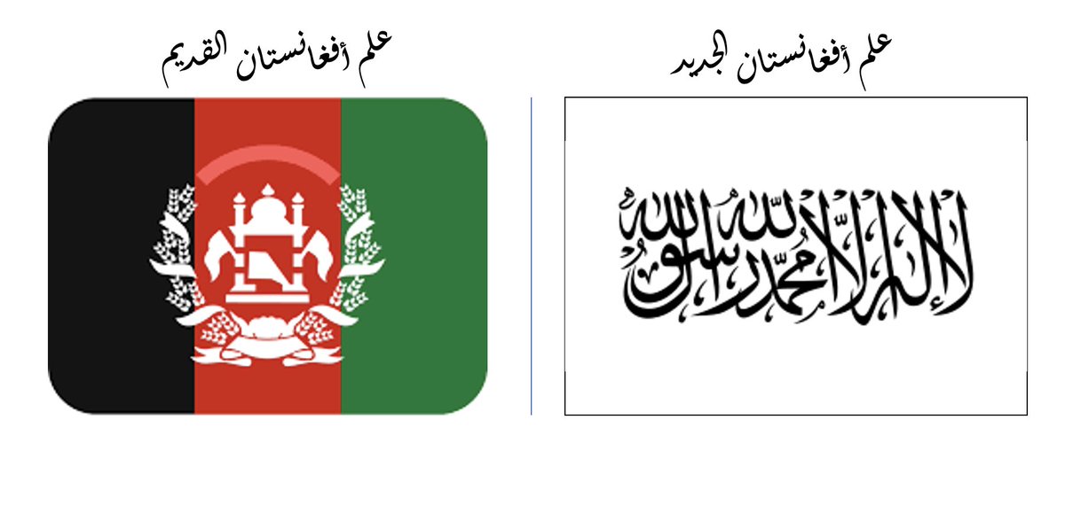 افغانستان الجديد علم متظاهرون في