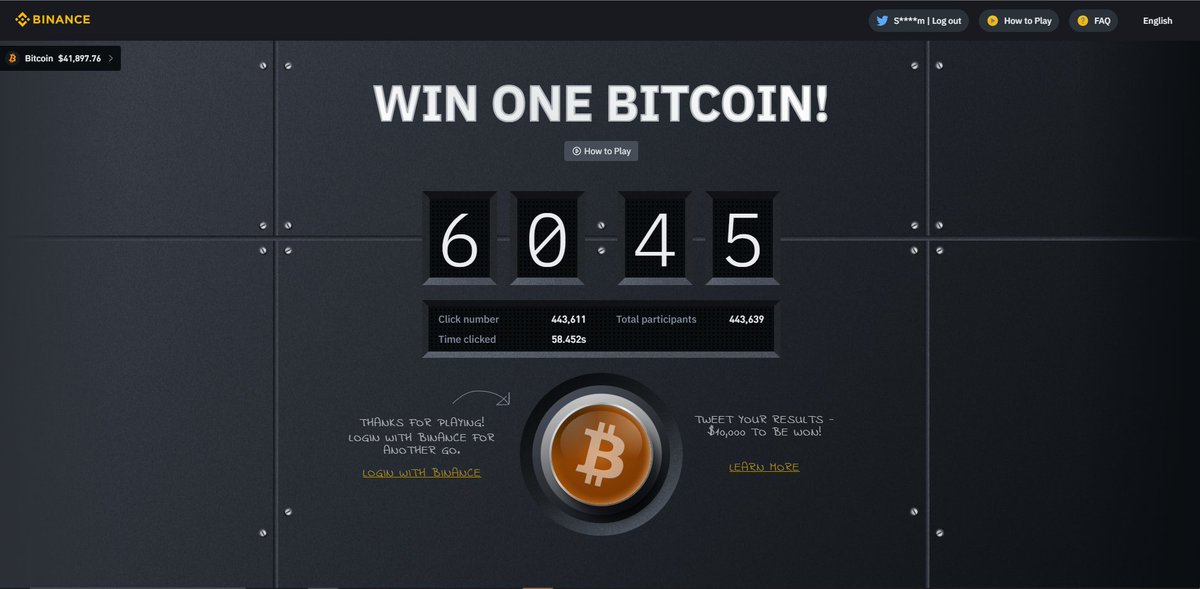 SohJem's tweet photo. #BitcoinButton and #Binance https://t.co/F3cF6kkCPN