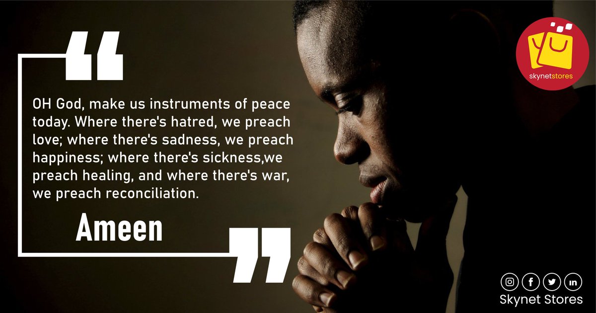 SkynetStores's tweet photo. Happy weekend to all our clients. #prayerfirst https://t.co/bPq8LvO7jM