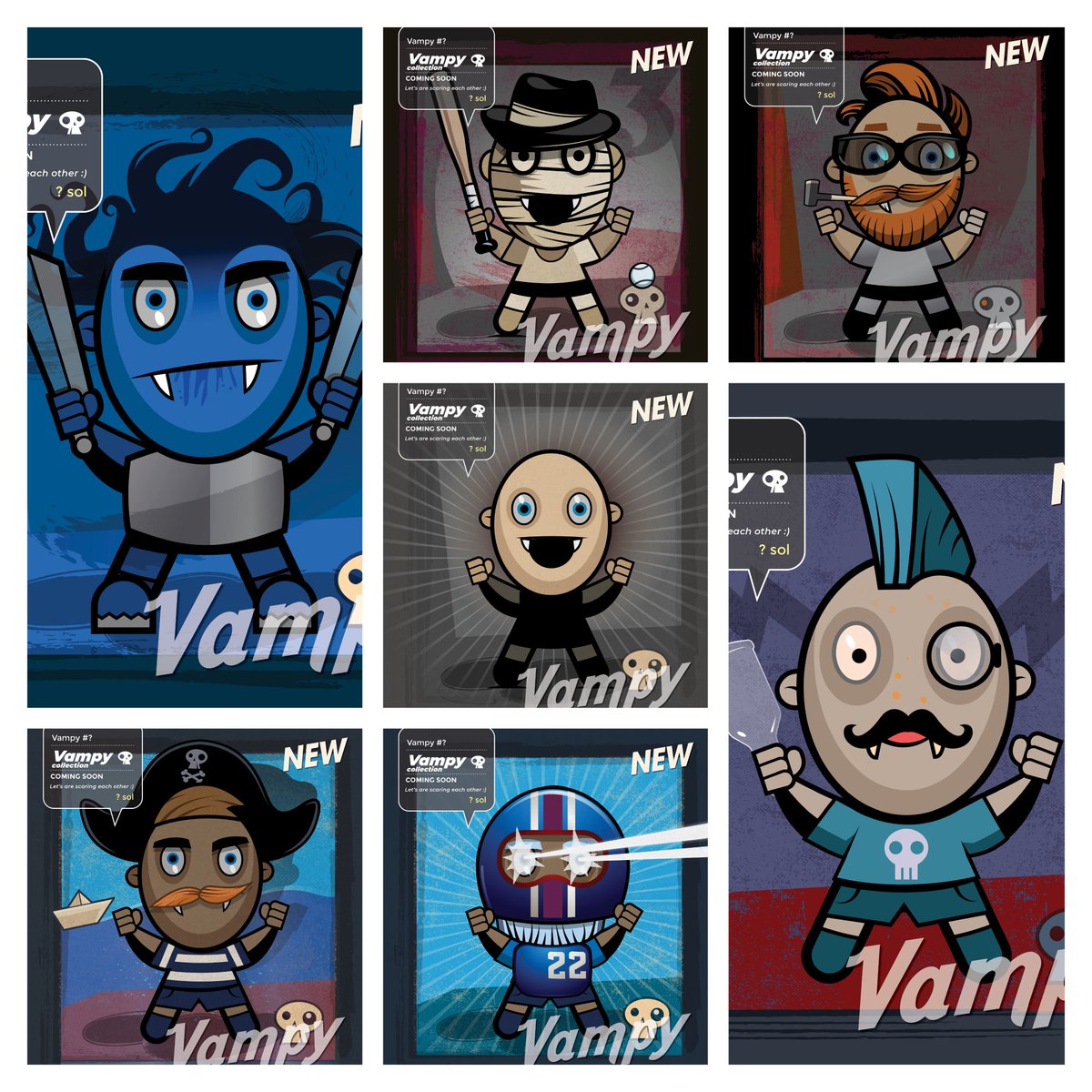 VampyNFT's tweet photo. Vampy, NFT art collection!
#NFT #NFTCommunity #nftart #NFTCollection #nftcollectors #NFTs #magiceden #SolanaNFTs #illustration #cartoons #artnft https://t.co/u78B7qk0Nt
