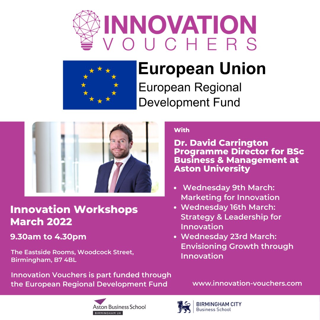Would you like to work with leading academics to develop your business strategy? Join us on Wed 23 March for our free business workshop.

Register your free place here: is.gd/v6KZv6