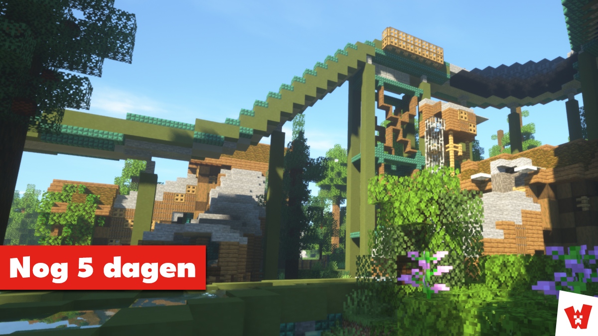 ProjectParksMC's tweet photo. Nog 5 dagen tot de start van seizoen 2022! Kijk jij uit naar Crazy River? #ProjectWalibi #Walibi #crazyriver #river#themepark #new #opening #minecraft https://t.co/6WeRhGwKF8