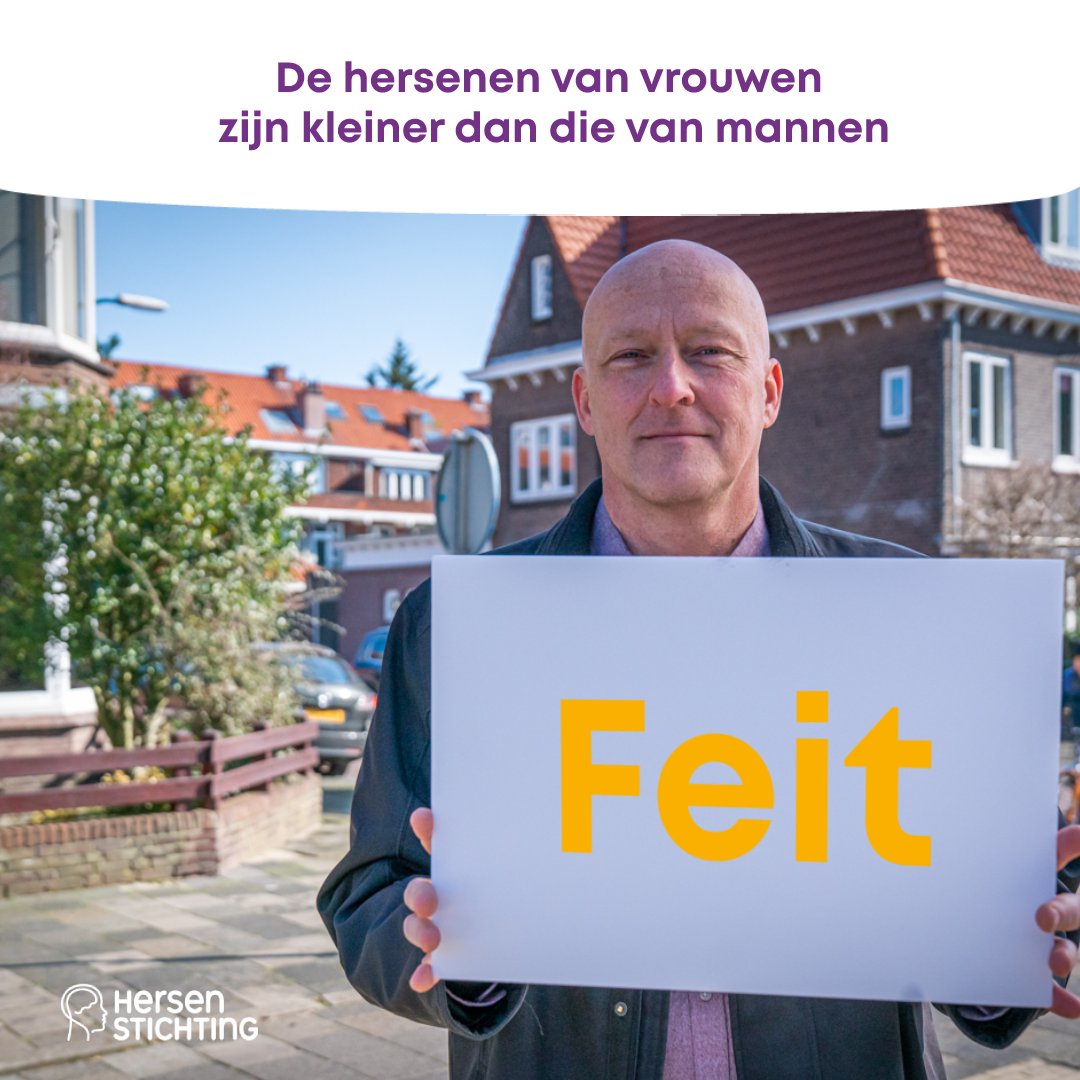 hersenstichting's tweet photo. Wist jij dat de hersenen van vrouwen kleiner zijn dan die van mannen? En toch presteren mannen en vrouwen hetzelfde. Dit komt doordat vrouwen efficiënter omgaan met hun hersenen. Bekijk meer van dit soort weetjes via https://t.co/znv2gO3yOl 

#BAW22 #BrainAwarenessWeek https://t.co/uqo8WCxYsj