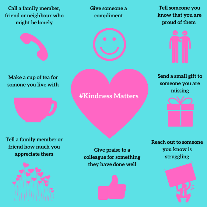 Today is #InternationalDayofHappiness. It’s important to make time for yourself and do something you enjoy and to also check in with others and always be kind. Here’s a few ideas of simple things you can do. #mentalhealthmatters