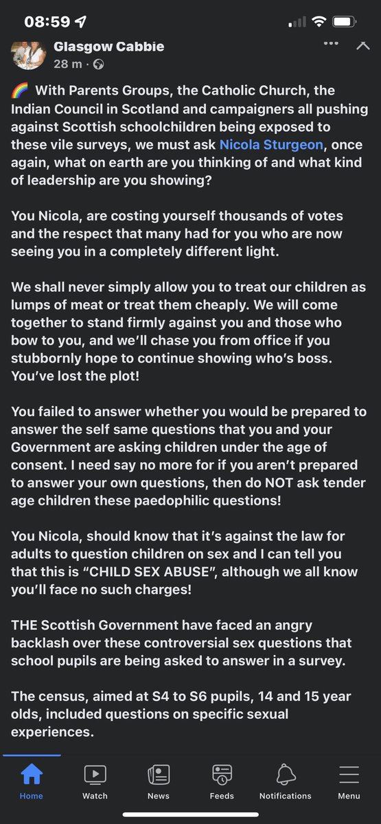 MikeStewart79's tweet photo. Before the gestapo remove from Facebook again.  Please RT this far and wide…..the SPADS are on full throttle in their futile attempts to censor as we approach #DontVoteSNP elections. 

#ResignSturgeon is an embarrassment on the world stage! @LouiseStewart79 #Dundee #Perverts https://t.co/j4zZhNtW47