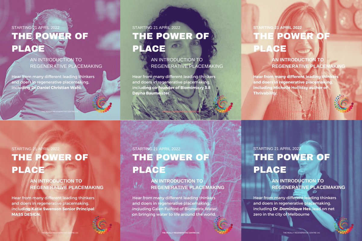 Joining us on our journey through the potential of regenerative placemaking are many brilliant hearts and minds enlivening the connection between we humans and our place. Power of Place is open for registration and starts on April 21st. reallyregenerative.org/power-of-place/