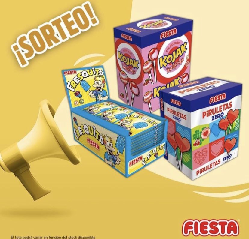 FIESTA_es's tweet photo. SORTEO/ PORRA🥳

Quieres ganar un lote de productos Fiesta y un videojuego FIFA 22 para tu plataforma favorita?

👉 Haz RT 🔁
👉 Síguenos en @FIESTA_es 
👉 Dinos el resultado exacto del partido de esta noche Real Madrid- Barcelona. https://t.co/Dc7ceF9t8h