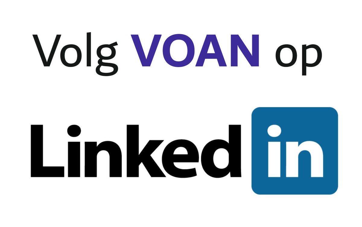 Volgt u Voan al op Linkedin? Bezoek onze Linkedin pagina via deze link bit.ly/3N528mV en Volg!