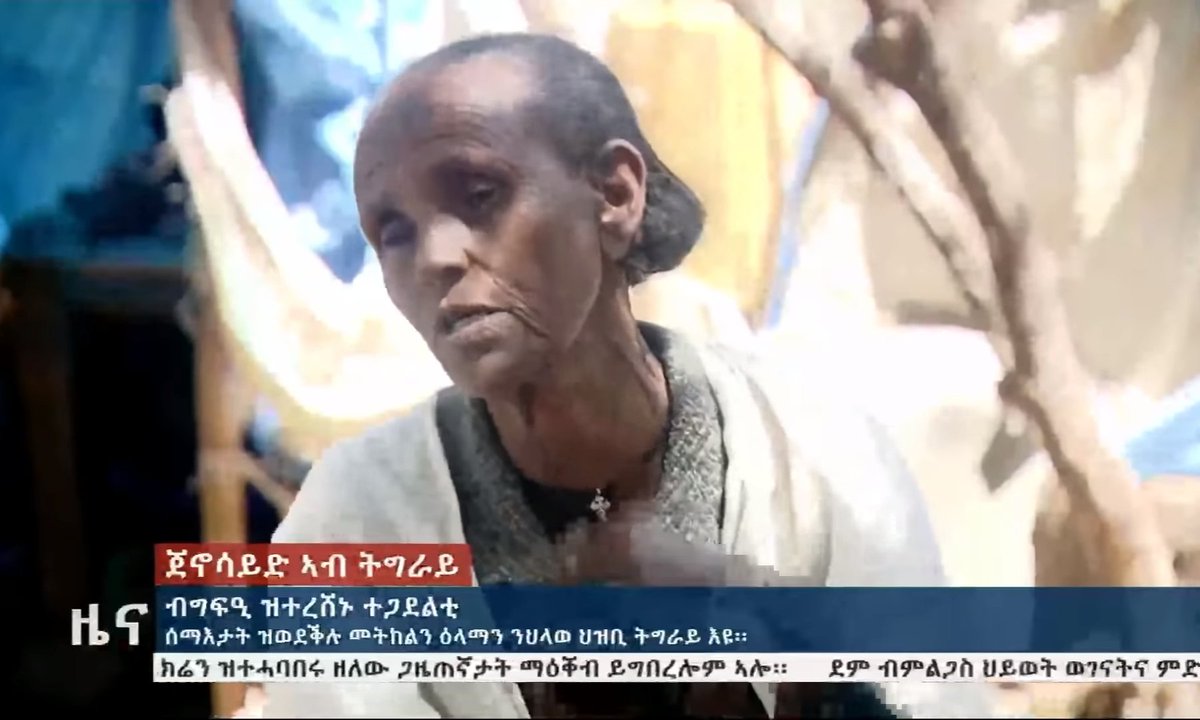 tigistAA's tweet photo. "No one gets questioned for killing junta[Tigrayan]" ~Legisa Gebremeskel, IDP from Awrora, #WesternTigray. Her husband was killed. https://t.co/KM8eqWduye