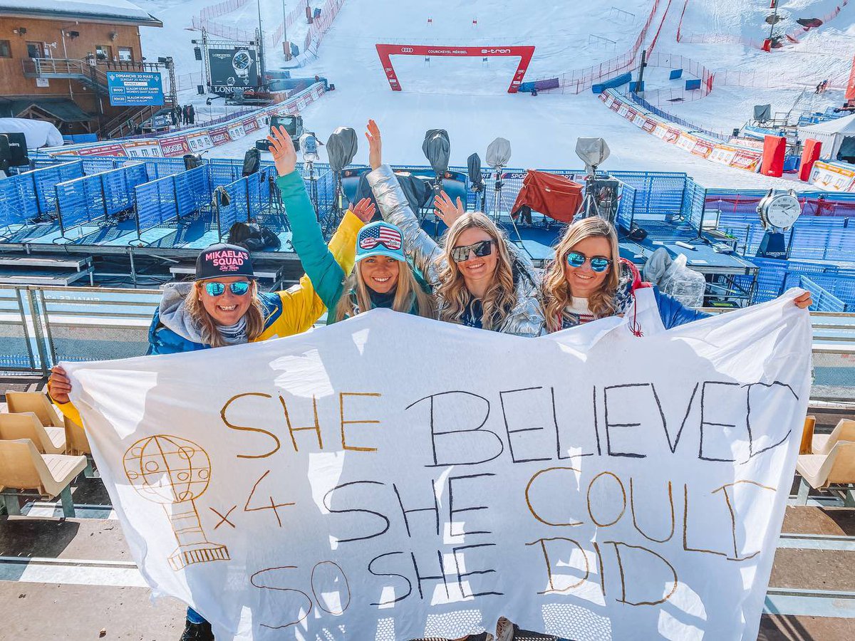 shiffrinfans's tweet photo. We believe she can…if you know, you know 🙃
2nd run at 12:00 🔥🔥
LFG @MikaelaShiffrin !!
@usskiteam https://t.co/4gQo9wsduL