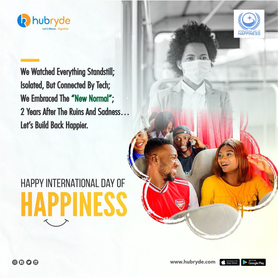 It doesn’t have to be perfect yet.
You have put up a courageous show, surviving through it all. Now! #BuildBackHappier

Happy International Day of Happiness.

#HappyInternationalDayOfHappiness #Lagos #Nigeria