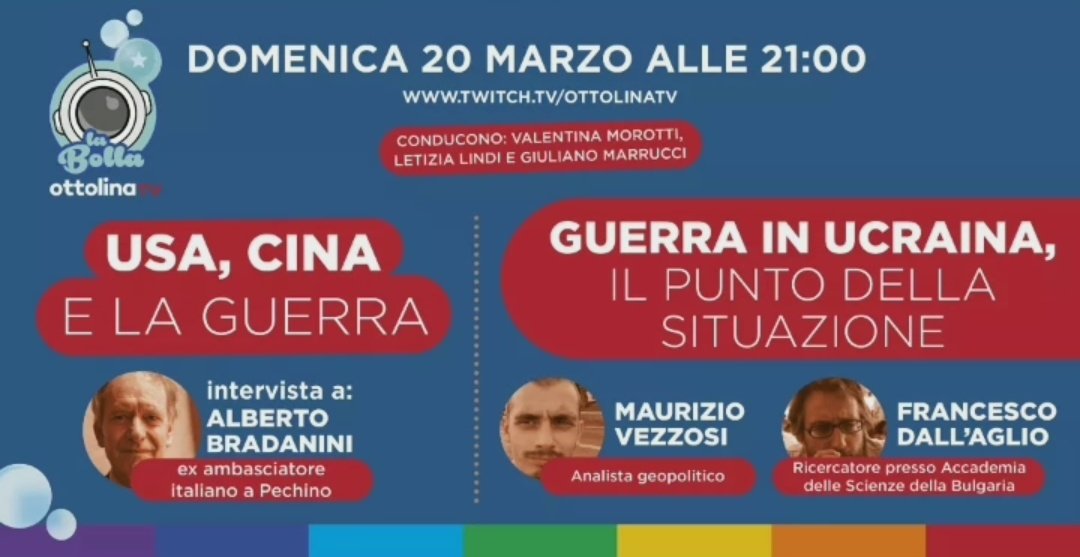 ottolinatv's tweet photo. Ne parliamo stasera alle 21 #labolla su @ottolinatv
https://t.co/ldR4GbtOIQ https://t.co/X4BJb22X49